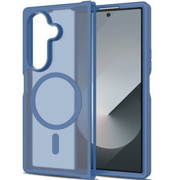 Etui kompatybilne z MagSafe do Samsung Galaxy Z Fold7 5G, ERBORD Matt Case – niebieskie