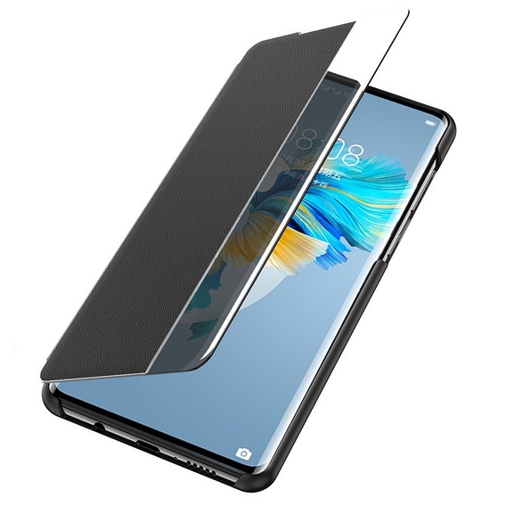 Etui do Huawei Mate 40 Pro, Obudowa Side View Case, Czarne