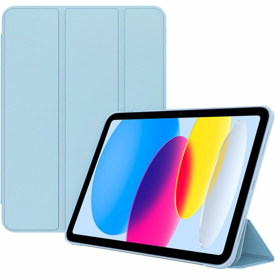 Etui do iPad 10.9" 2022 (10 gen.), Smart case z klapką, Niebieskie, Sky Blue