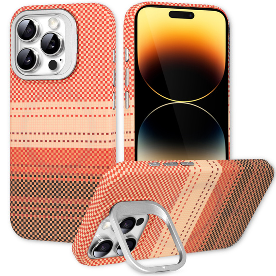 Etui do iPhone 14 Pro, Frame Kickstand, do MagSafe, Sunset Orange