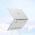 Etui Hard Case do MacBook Air 13 2018 2019 2020 A1932, A2179, A2337, z podstawką, Przezroczysty Matt