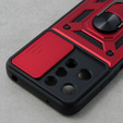 Etui pancerne do Xiaomi Redmi 12, CamShield Slide, czerwone
