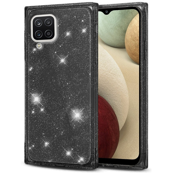 Etui Square Glitter do Samsung Galaxy A12 / M12 / A12 2021, Black