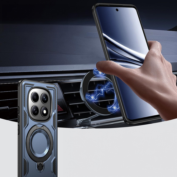 Etui magnetyczne do Xiaomi Redmi Note 15 5G / Poco M8 5G, granatowe