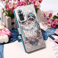 Etui Wallet do Xiaomi Redmi Note 10 Pro, Light Spots Decor, Owl