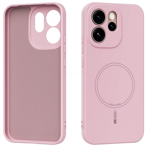 Etui do Oppo Reno 15 FS, Silicone Lite, do MagSafe, różowe
