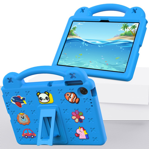Etui do Lenovo Tab 10.1" TB311FU, Cute Patterns, z podstawką, niebieskie