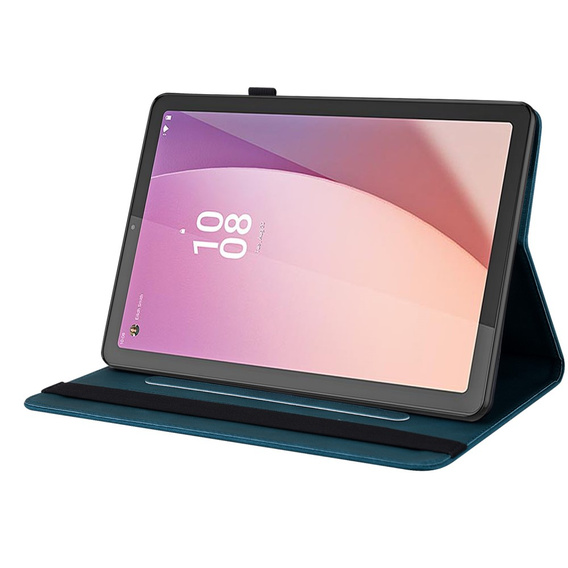 Etui do Lenovo Tab M9, Wallet Pen Slot, butterflies, niebieskie
