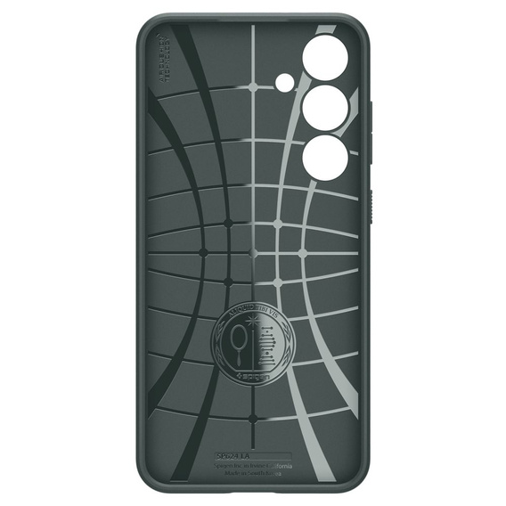 Etui Spigen do Samsung Galaxy S24 FE, Liquid Air, zielone + Szkło Hartowane 9H