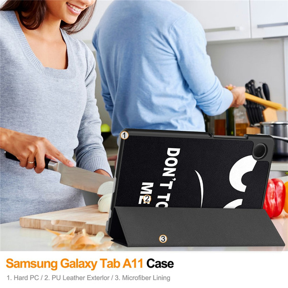 Etui do Samsung Galaxy Tab A11/A9, Smartcase, Don't Touch Me