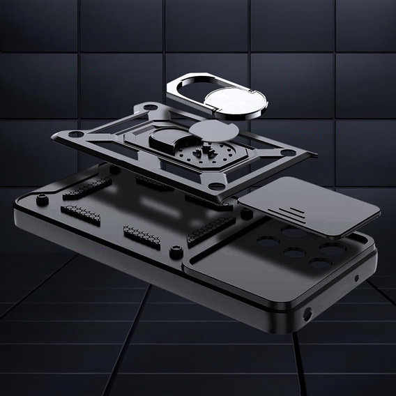 Etui pancerne do Oppo Reno 14, CamShield Slide, czarne