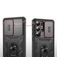 Etui do Samsung Galaxy S25 Ultra, KickStand Camera Lens, czarne