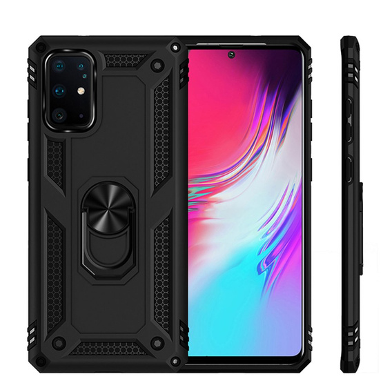 Etui pancerne do Samsung Galaxy S10 Lite, Nox Case Ring, czarne