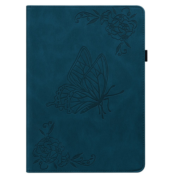 Etui do Samsung Galaxy Tab A11+, Butterfly, niebieskie