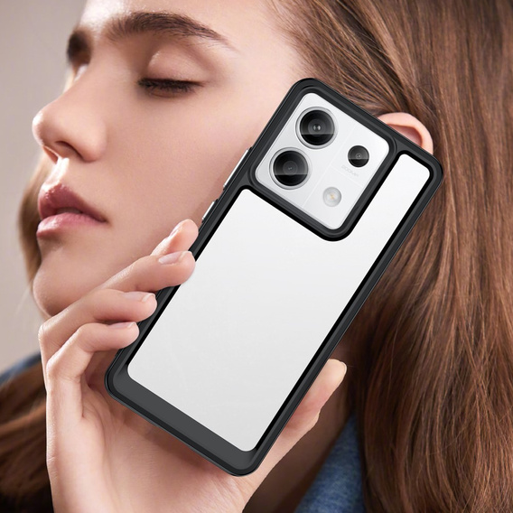 Etui do Xiaomi Redmi Note 13 Pro 5G, Fusion Hybrid, przezroczyste / czarne