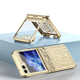 Etui do Samsung Galaxy Z Flip7 FE / Z Flip6, Mechanical Legend, złote
