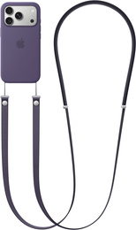 Smycz na telefon kompatybilna z etui do iPhone 17, odpinana magnetyczna klamra, pasek na szyję – fioletowa