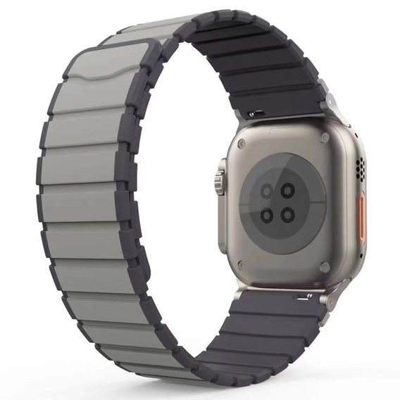 Pasek Magnetyczny do Apple Watch 1/2/3/4/5/6/7/8/9/10/11/SE Ultra 1/2/3 42/44/45/46/49mm, Szary