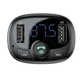 Baseus transmiter FM T-Shaped S-09A – Bluetooth MP3 + ładowarka samochodowa - czarna