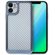 Etui do iPhone 12 Carbon Slim Case Obudowa, Niebieskie