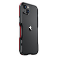 Etui LUPHIE do iPhone 14, Armor Bumper, czarne / czerwone