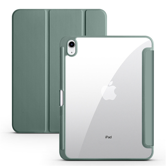 Etui do iPad 10.9" 2022 (10 gen.) / iPad 11" 2025 A16 (11 gen.), Smartcase Hybrid, z miejscem na rysik, ciemnozielone