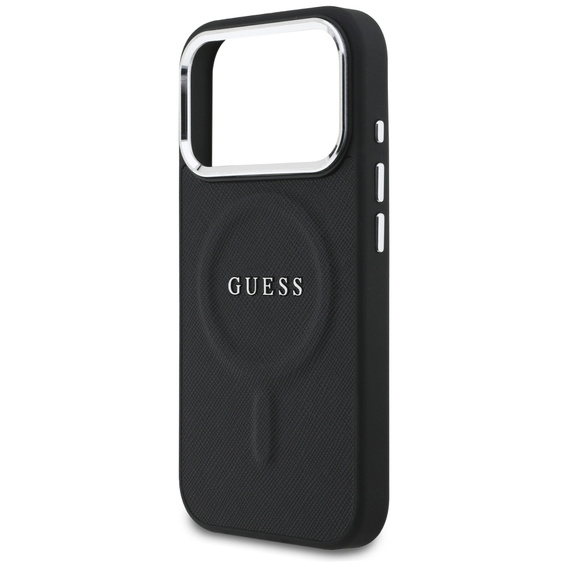 Etui GUESS do iPhone 17 Pro, Classic Logo, do MagSafe, czarne