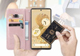 Etui z klapką do Oppo Reno 11F 5G, Mandala, różowe rose gold