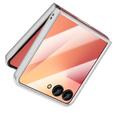 Etui do Samsung Galaxy Z Flip7, z błyszczącym wykończeniem - srebrne