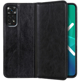 Etui do Xiaomi Redmi Note 11/11S, Wallet Litchi Leather, czarne