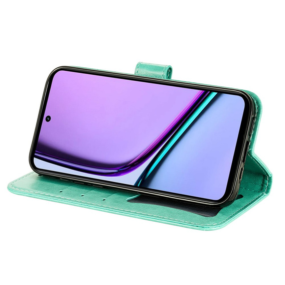 Etui z klapką do Realme C67, Mandala, zielone