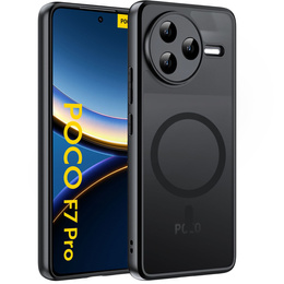 Etui do Xiaomi Poco F7 Pro, do MagSafe, ERBORD Matt Case, czarny