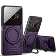 Etui pancerne do Xiaomi Redmi A3, Magnetic Ring, fioletowe