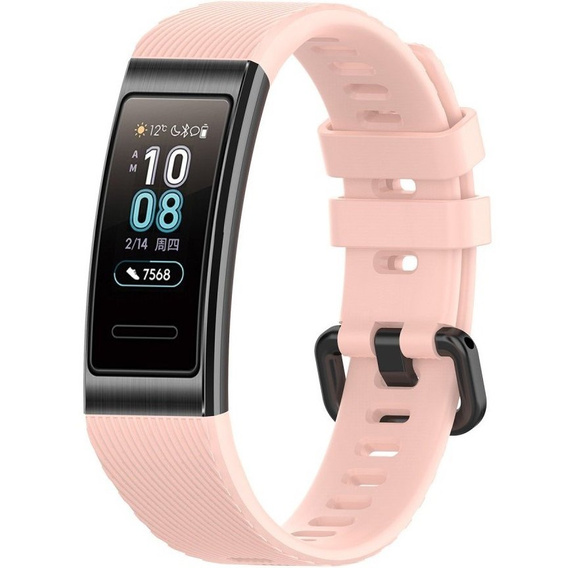 Pasek Silikonowy do Huawei Band 3/4 Pro - Różowy