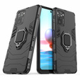 Etui do Xiaomi Redmi Note 10/10S, Kickstand Ring, czarne