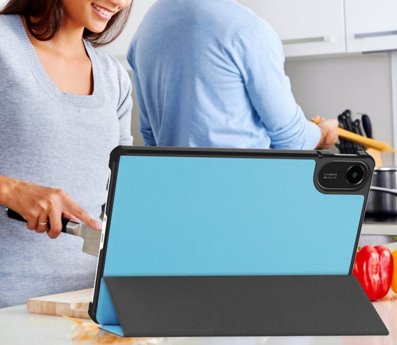 Etui z klapką do Xiaomi Redmi Pad 2 – z funkcją podstawki, niebieskie