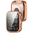 Etui z elastycznego TPU do Amazfit Bip 6 – pełna ochrona i stylowy wygląd - różowo-złote