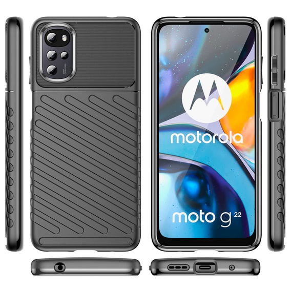 Etui do Motorola Moto G22, Thunder, czarne