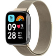 Pasek Bransoleta Milanese do Xiaomi Redmi Watch 3 Active, Jasnozłota