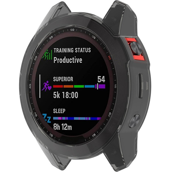 Etui do Garmin Epix Gen 2 Case, Przezroczyste czarne