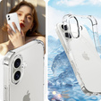 Etui do iPhone 16, Erbord Dropproof, przezroczyste + Szkło