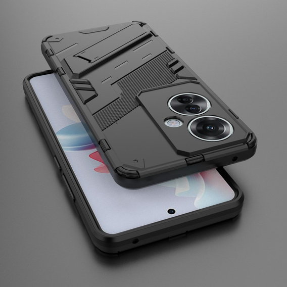 Etui do Oppo Reno 11F 5G, Military kickstand, czarne
