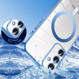 Etui do Samsung Galaxy S25, Electro MagSafe, niebieskie + Smycz