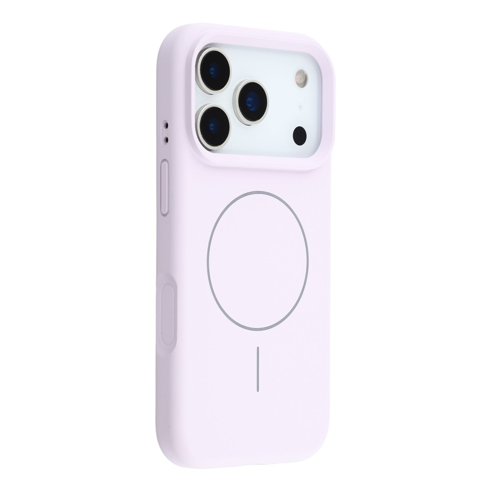 Etui silikonowe do iPhone 17 Pro - kompatybilne z MagSafe, antywstrząsowe, fioletowe