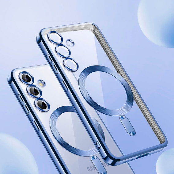 Etui do Samsung Galaxy A16 / A16 5G, Electro MagSafe, niebieskie + Szkło na ekran