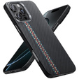 Etui do iPhone 16 Pro Max, Carbon Fiber MagSafe, czarne