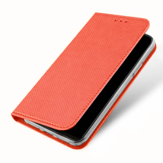 Etui do Xiaomi Redmi 12 4G, Smart Magnet, czerwone + Szkło 9H