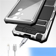 Etui pancerne do Samsung Galaxy S24 Ultra, R-JUST, srebrne
