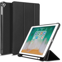 Etui do iPad 9.7" 2018/2017 (6/5 gen.) / Air 2/1 9.7" 2014/2013, Smartcase z miejscem na rysik, czarne