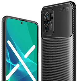 Etui do Xiaomi Redmi Note 10/10S, Carbon Gel, czarne
